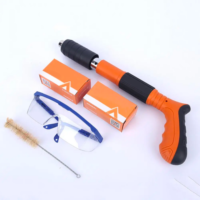 Snoerloos 3-in-1 bevestigingspistool + 100 betonnagels