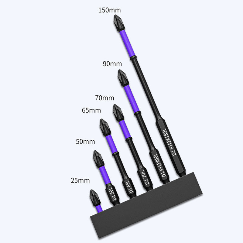 Magnetiska PH2-skruvmejselbits - halkfria, rostfria och extremt tåliga (25-150 mm)