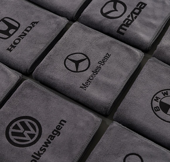 Mikrofiberduk med logotyp - snabb rengöring