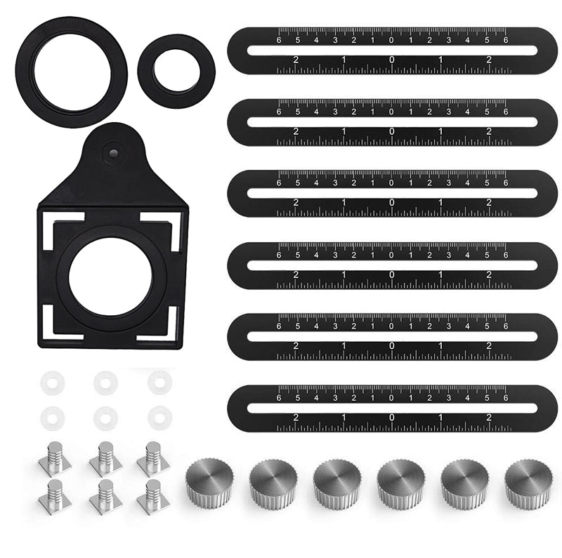 Règle de mesure multi-angles réglable - Outil de précision en alliage d'aluminium
